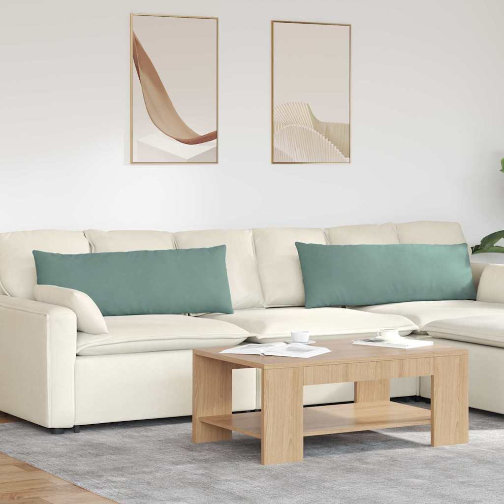 vidaXL Sofakissen 2 Stück Meergrün 120 x 40 cm Cordstoff