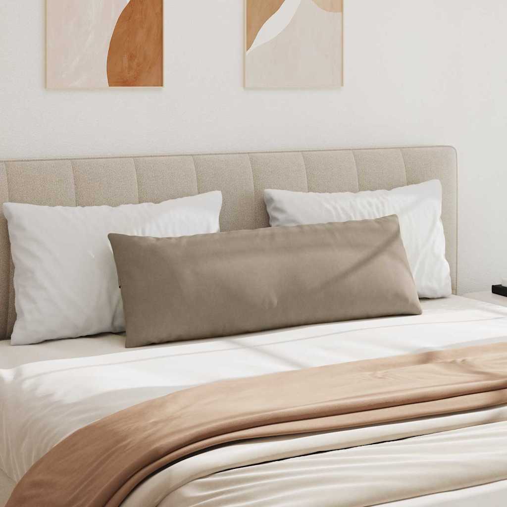 vidaXL Sofakissen 2 Stück Taupe 120 x 40 cm Stoff