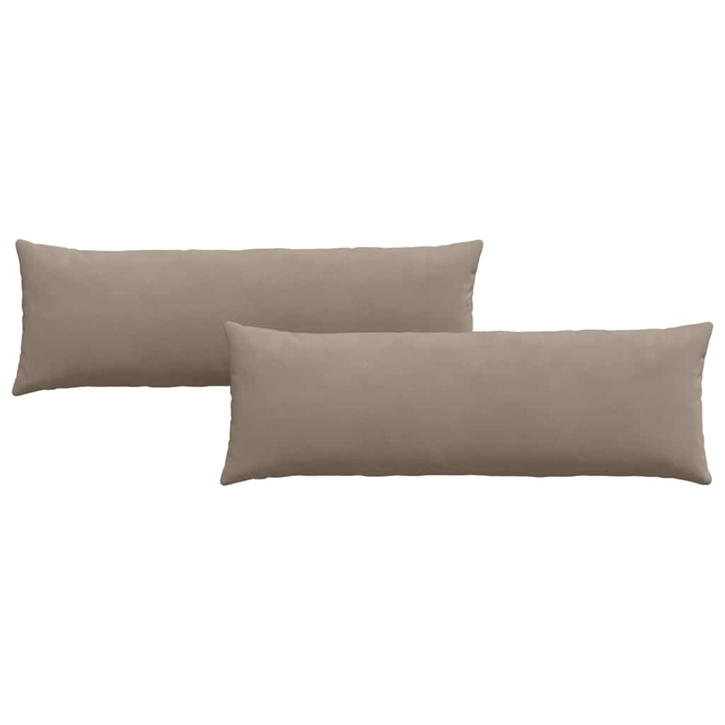 vidaXL Sofakissen 2 Stück Taupe 120 x 40 cm Stoff