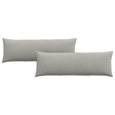 vidaXL Sofakissen 2 Stück Hellgrau 120 x 40 cm Stoff