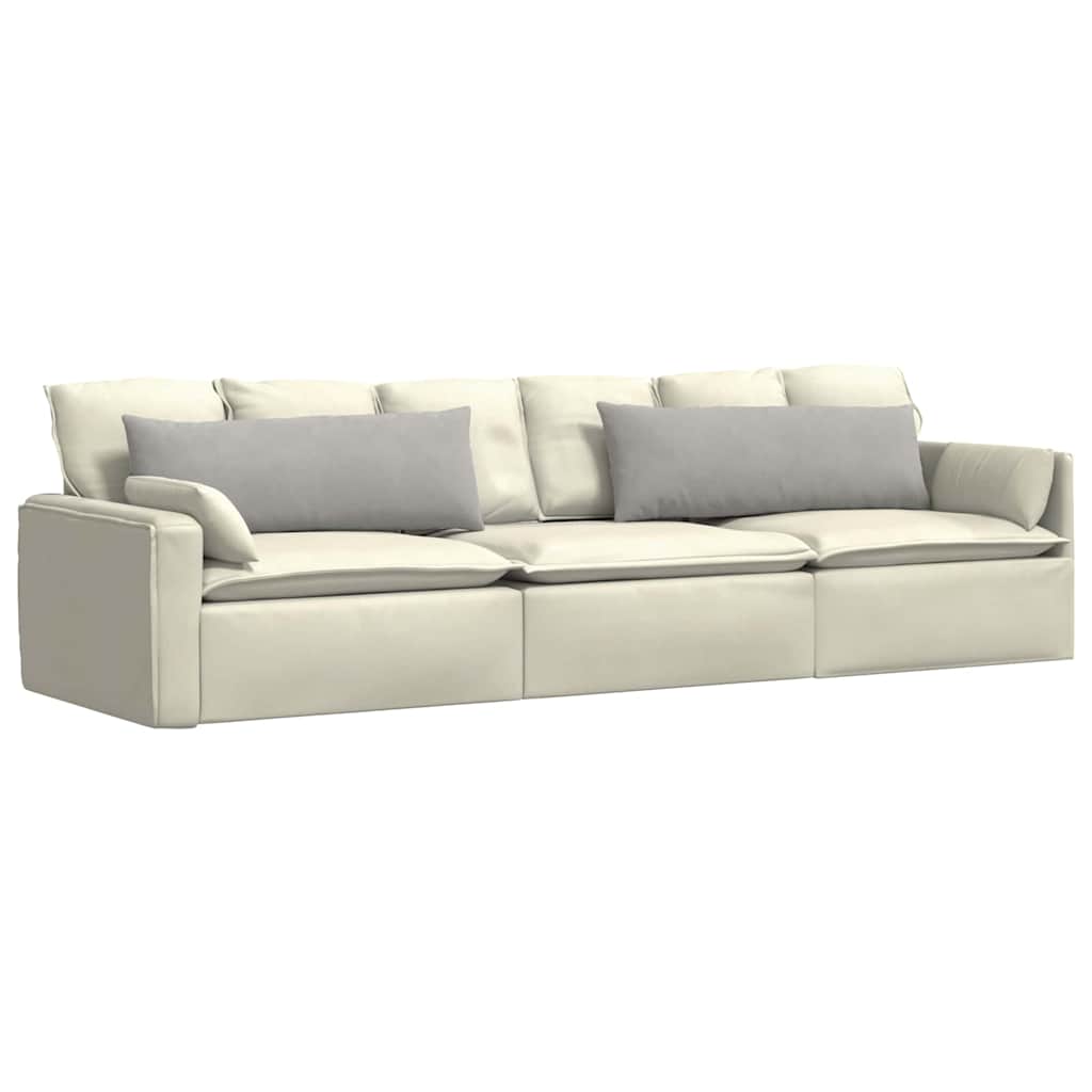 vidaXL Sofakissen 2 Stück Hellgrau 120 x 40 cm Stoff