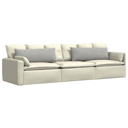 vidaXL Sofakissen 2 Stück Hellgrau 120 x 40 cm Stoff