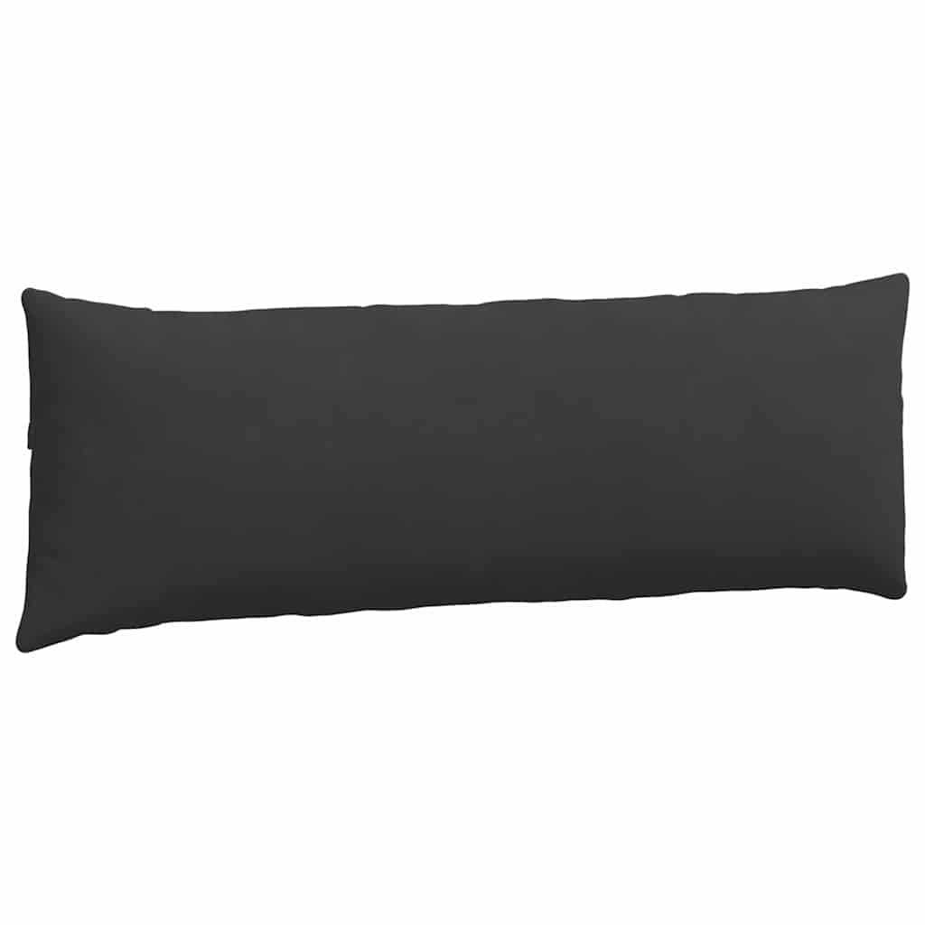 vidaXL Sofakissen 2 Stück Schwarz 120 x 40 cm Stoff