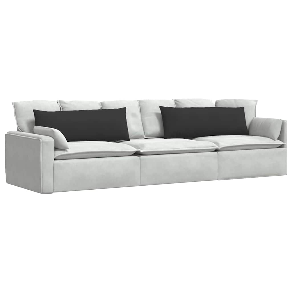 vidaXL Sofakissen 2 Stück Schwarz 120 x 40 cm Stoff