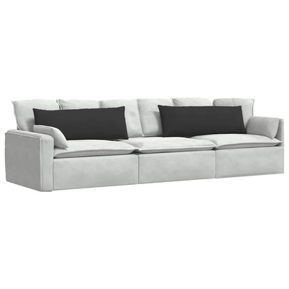 vidaXL Sofakissen 2 Stück Schwarz 120 x 40 cm Stoff