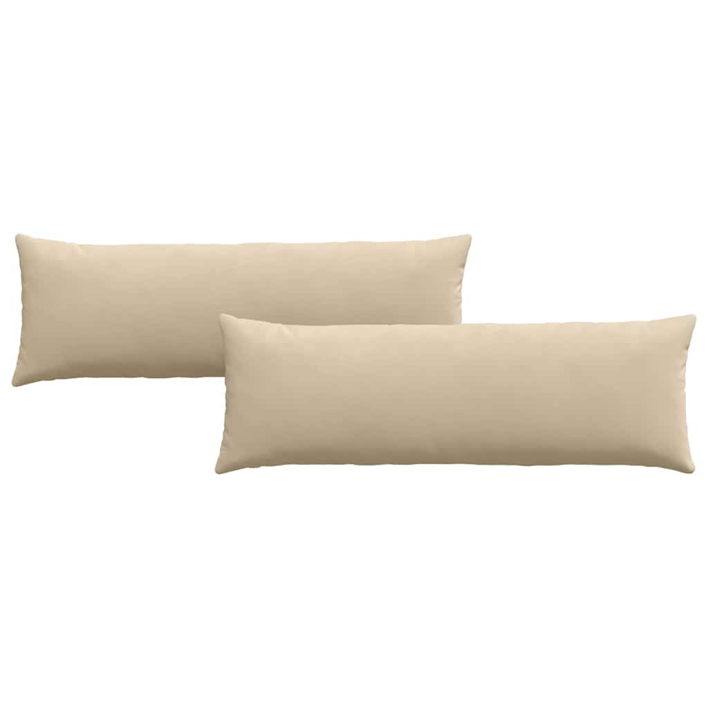 vidaXL Sofakissen 2 Stück Creme 120 x 40 cm Stoff