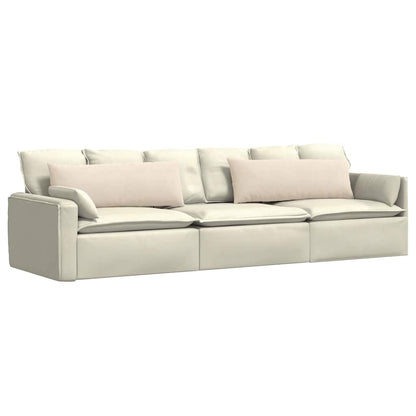 vidaXL Sofakissen 2 Stück Beige 120 x 40 cm Stoff