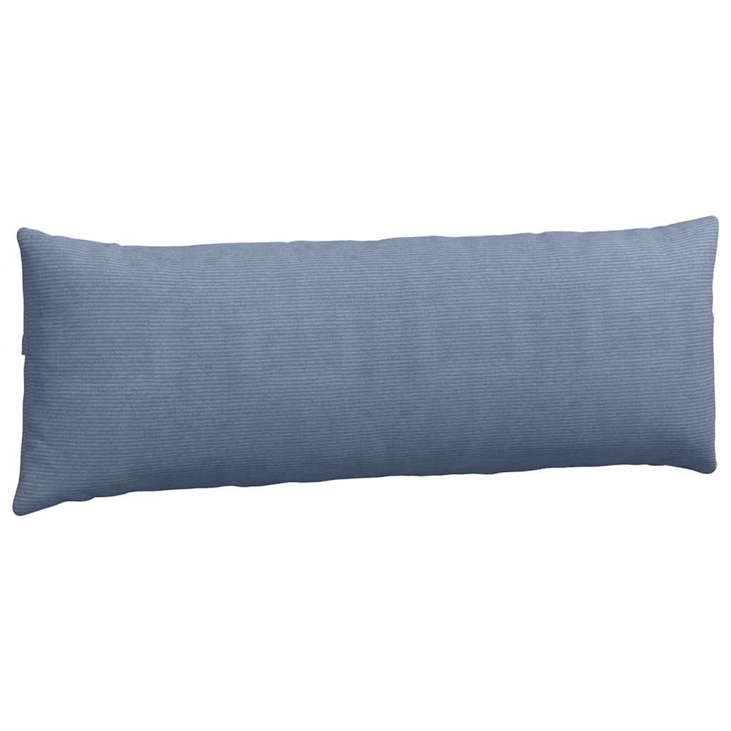 vidaXL Sofakissen 2 Stück Blau 120 x 40 cm Cordstoff