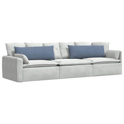 vidaXL Sofakissen 2 Stück Blau 120 x 40 cm Cordstoff
