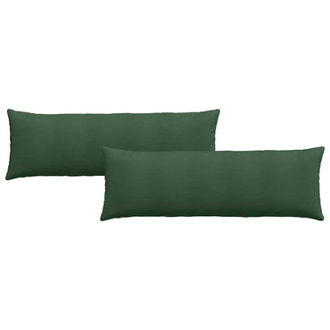vidaXL Sofakissen 2 Stück Dunkelgrün 120 x 40 cm Cordstoff