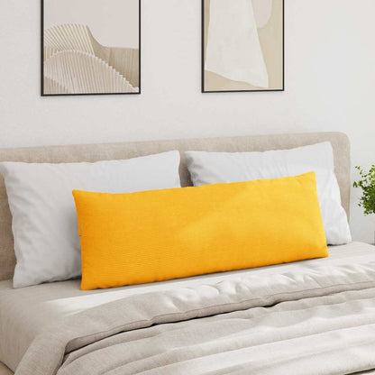 vidaXL Sofakissen 2 Stück Helles Gelb 120 x 40 cm Cordstoff