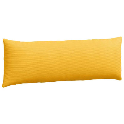 vidaXL Sofakissen 2 Stück Helles Gelb 120 x 40 cm Cordstoff