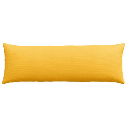 vidaXL Sofakissen 2 Stück Helles Gelb 120 x 40 cm Cordstoff