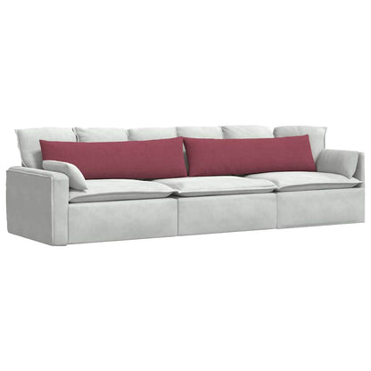 vidaXL Sofakissen 2 pcs Weinrot 145 x 40 cm Stoff