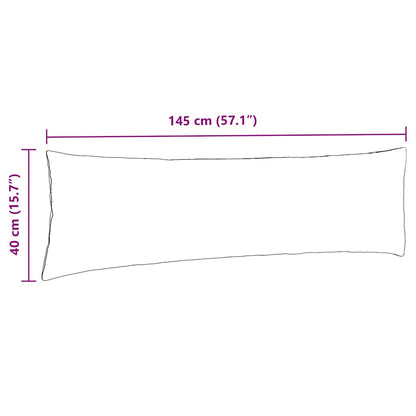 Sofakissen 2 pcs Braun 145 x 40 cm Stoff