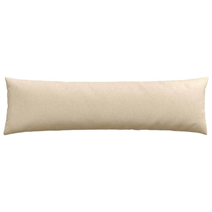 vidaXL Sofakissen 2 pcs Creme 145 x 40 cm Stoff