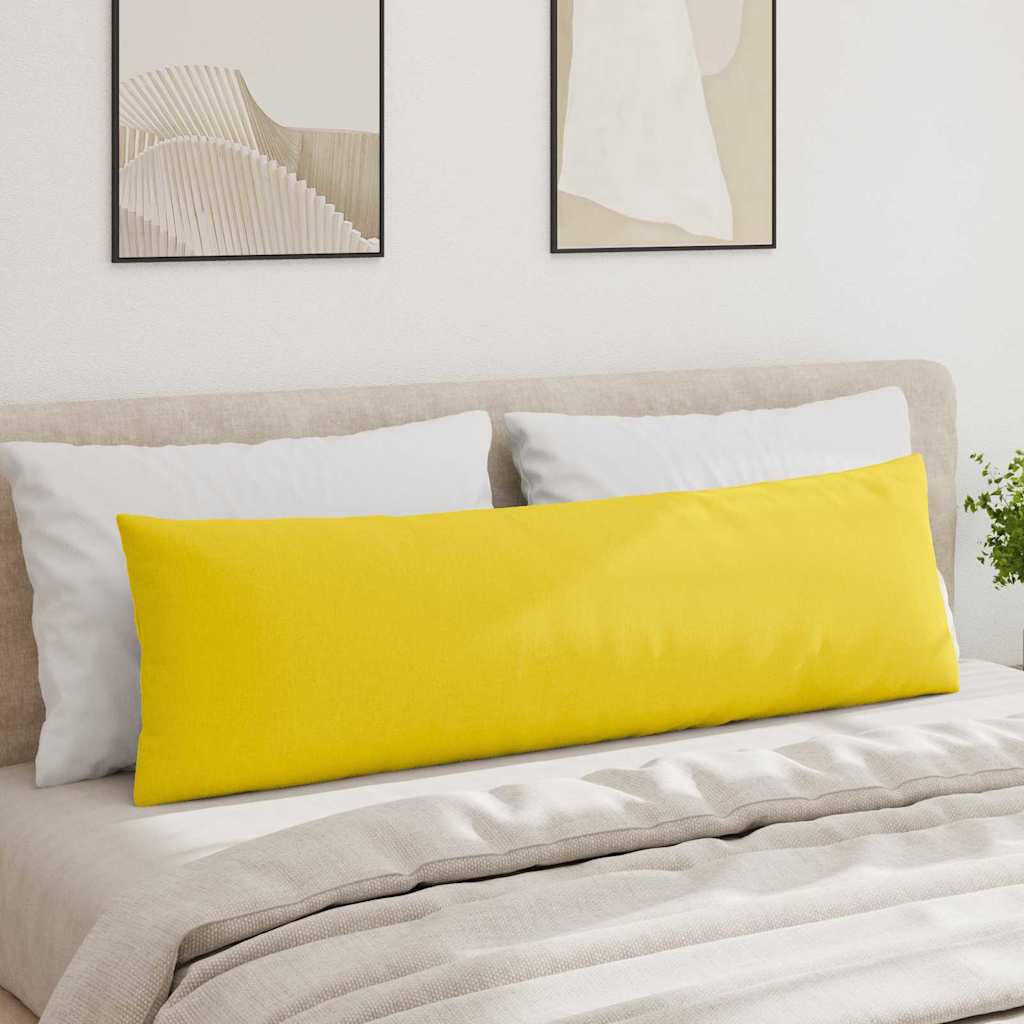 vidaXL Sofakissen 2 pcs Helles Gelb 145 x 40 cm Stoff