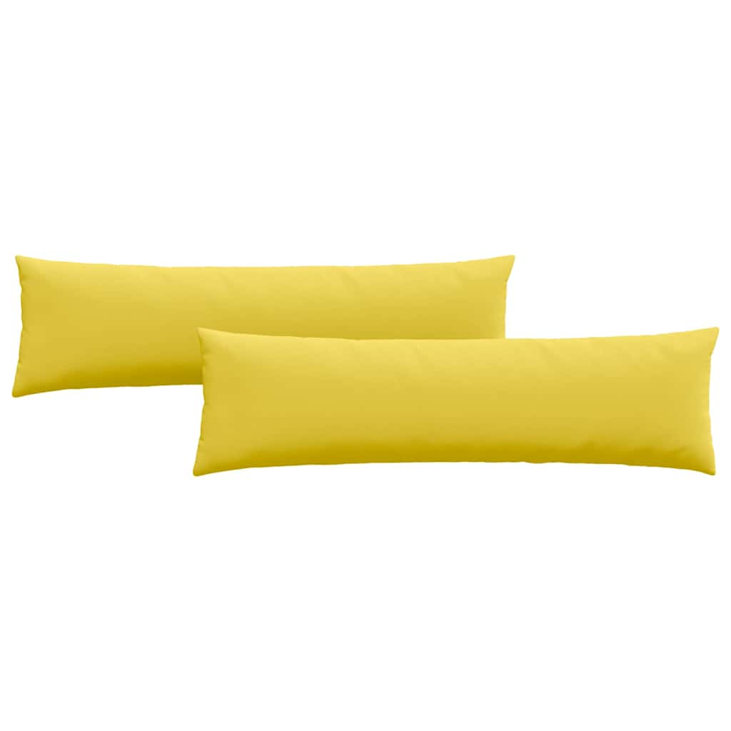 vidaXL Sofakissen 2 pcs Helles Gelb 145 x 40 cm Stoff