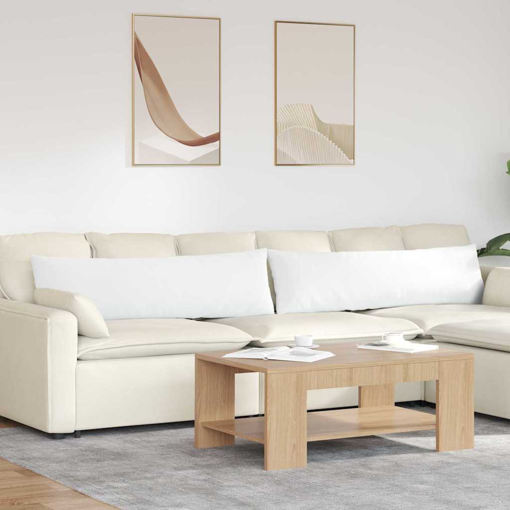 vidaXL Sofakissen 2 pcs Weiß 145 x 40 cm Stoff