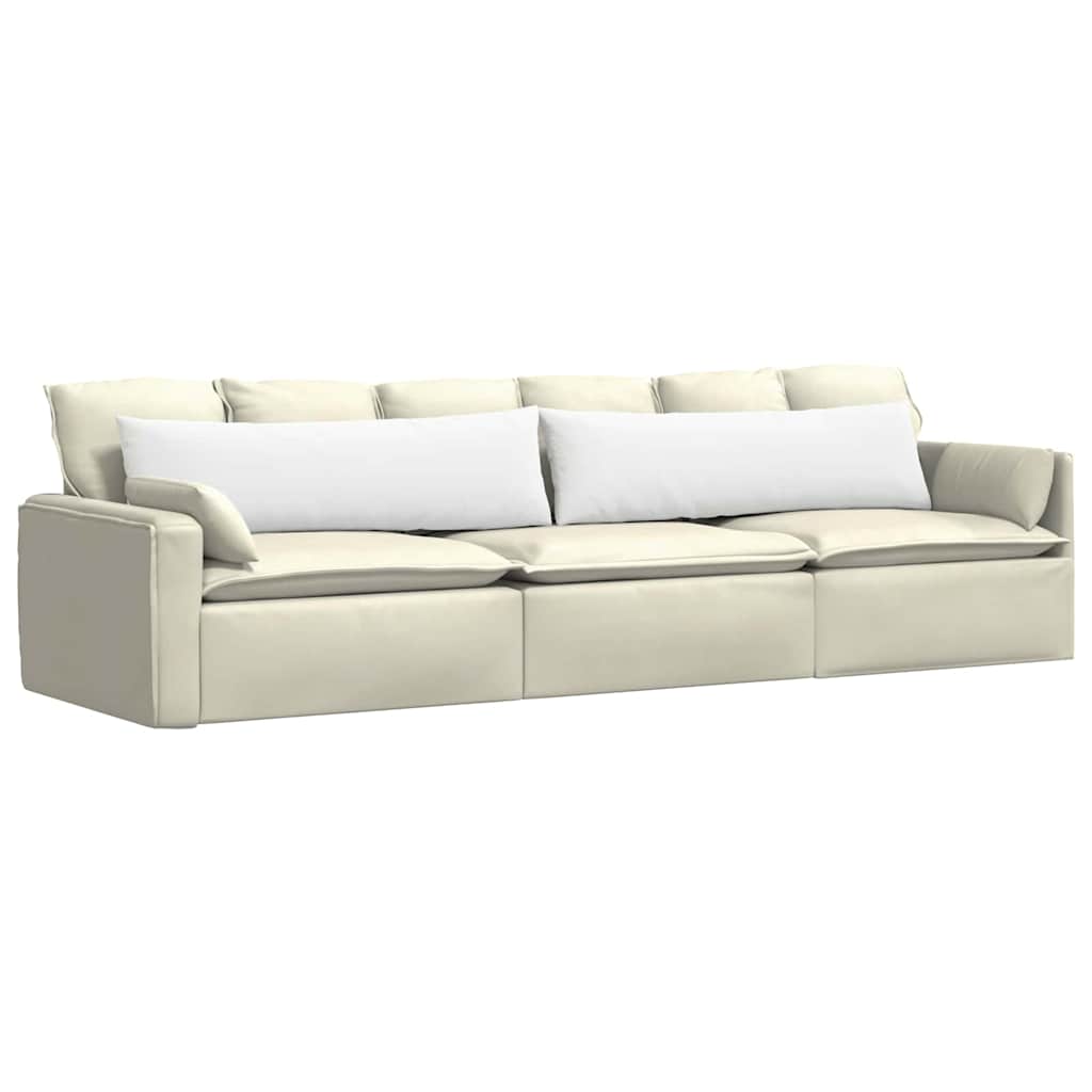 vidaXL Sofakissen 2 pcs Weiß 145 x 40 cm Stoff