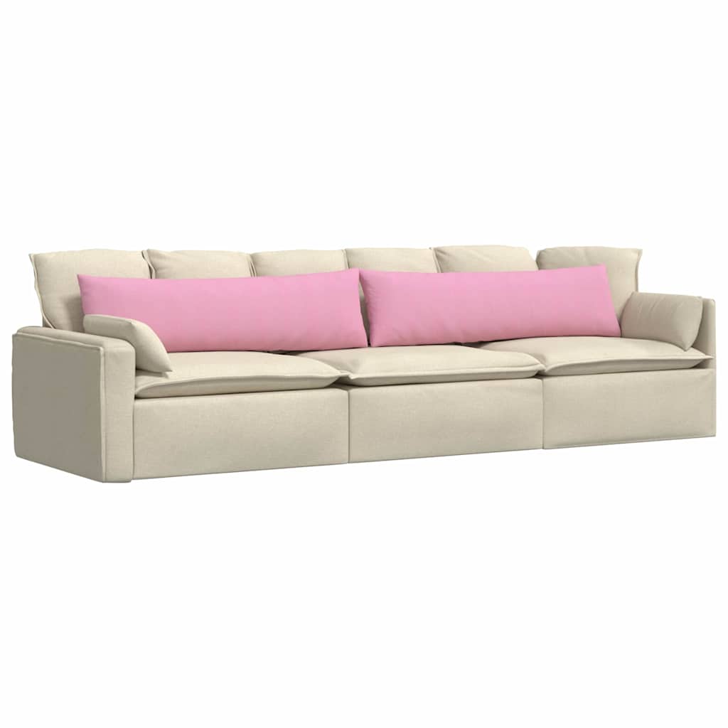 vidaXL Sofakissen 2 pcs Rosa 145 x 40 cm Stoff