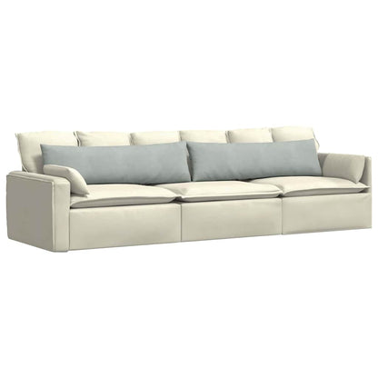 vidaXL Sofakissen 2 Stück Hellgrau 145 x 40 cm Cordstoff