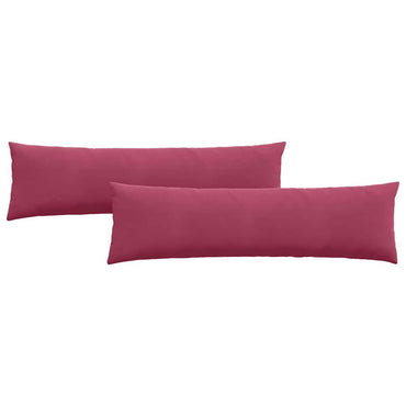 vidaXL Sofakissen 2 Stück Weinrot 145 x 40 cm Cordstoff