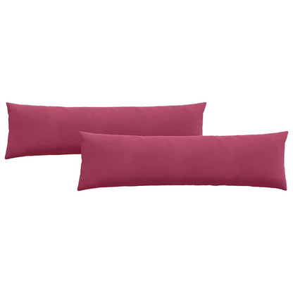 vidaXL Sofakissen 2 Stück Weinrot 145 x 40 cm Cordstoff