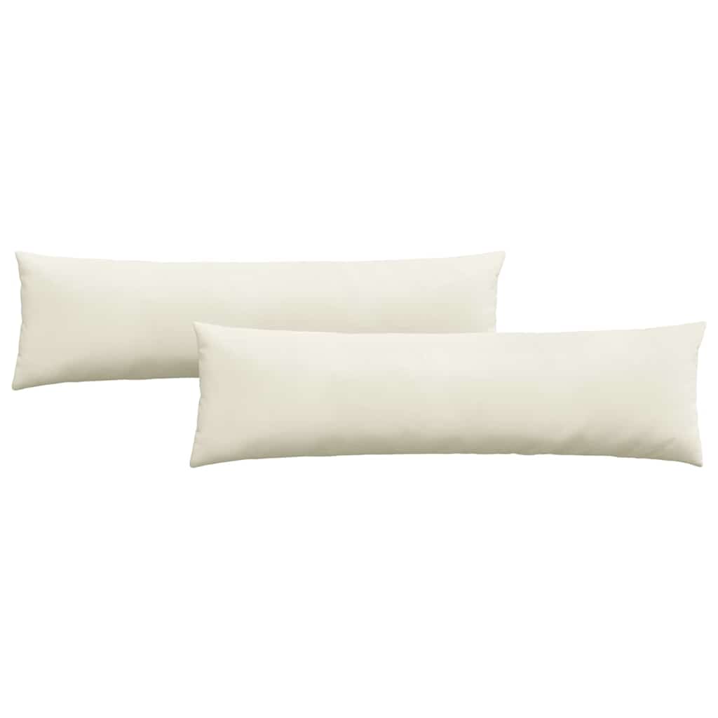 vidaXL Sofakissen 2 Stück Creme 145 x 40 cm Cordstoff