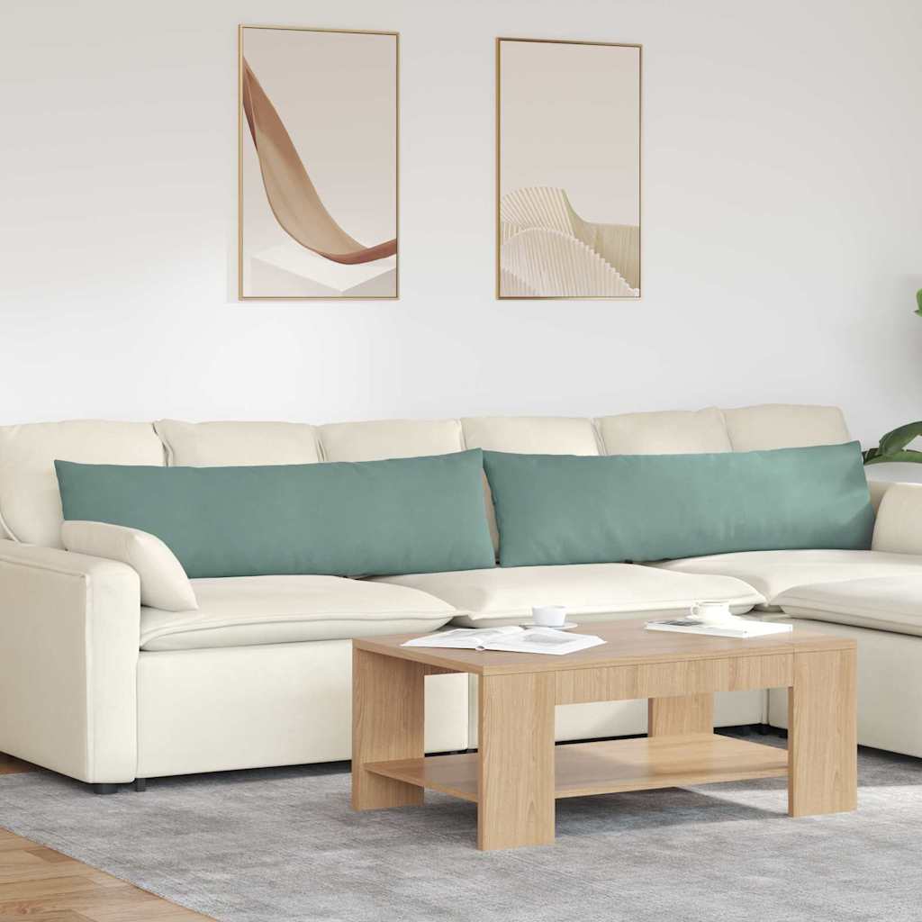 vidaXL Sofakissen 2 Stück Meergrün 145 x 40 cm Cordstoff