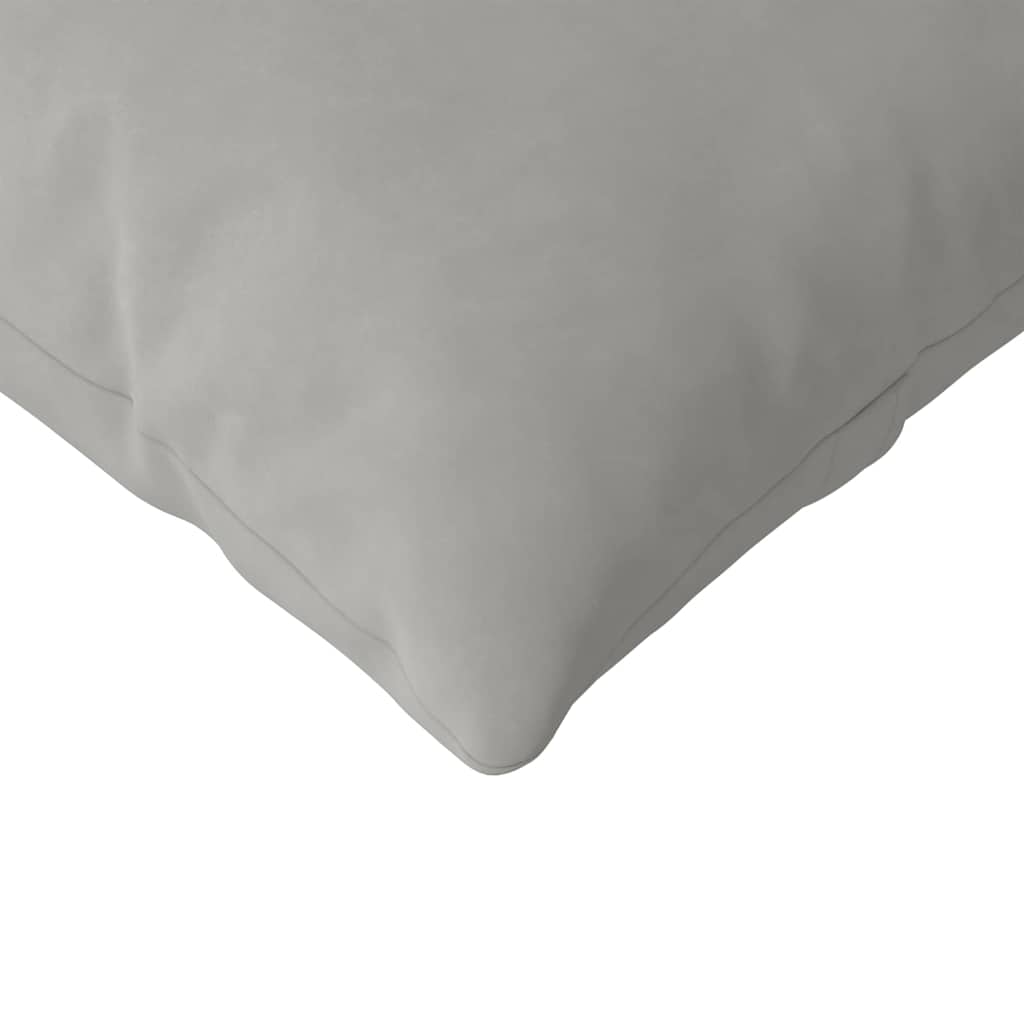 vidaXL Sofakissen 2 Stück Hellgrau 145 x 40 cm Stoff