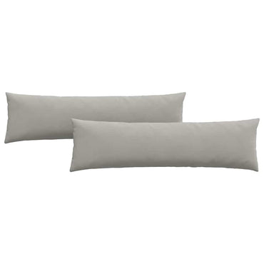 vidaXL Sofakissen 2 Stück Hellgrau 145 x 40 cm Stoff