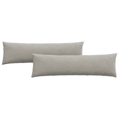 vidaXL Sofakissen 2 Stück Hellgrau 145 x 40 cm Stoff