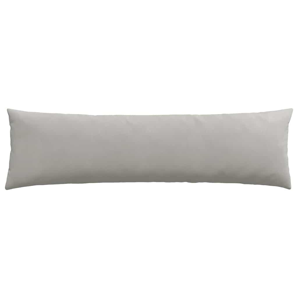 vidaXL Sofakissen 2 Stück Hellgrau 145 x 40 cm Stoff