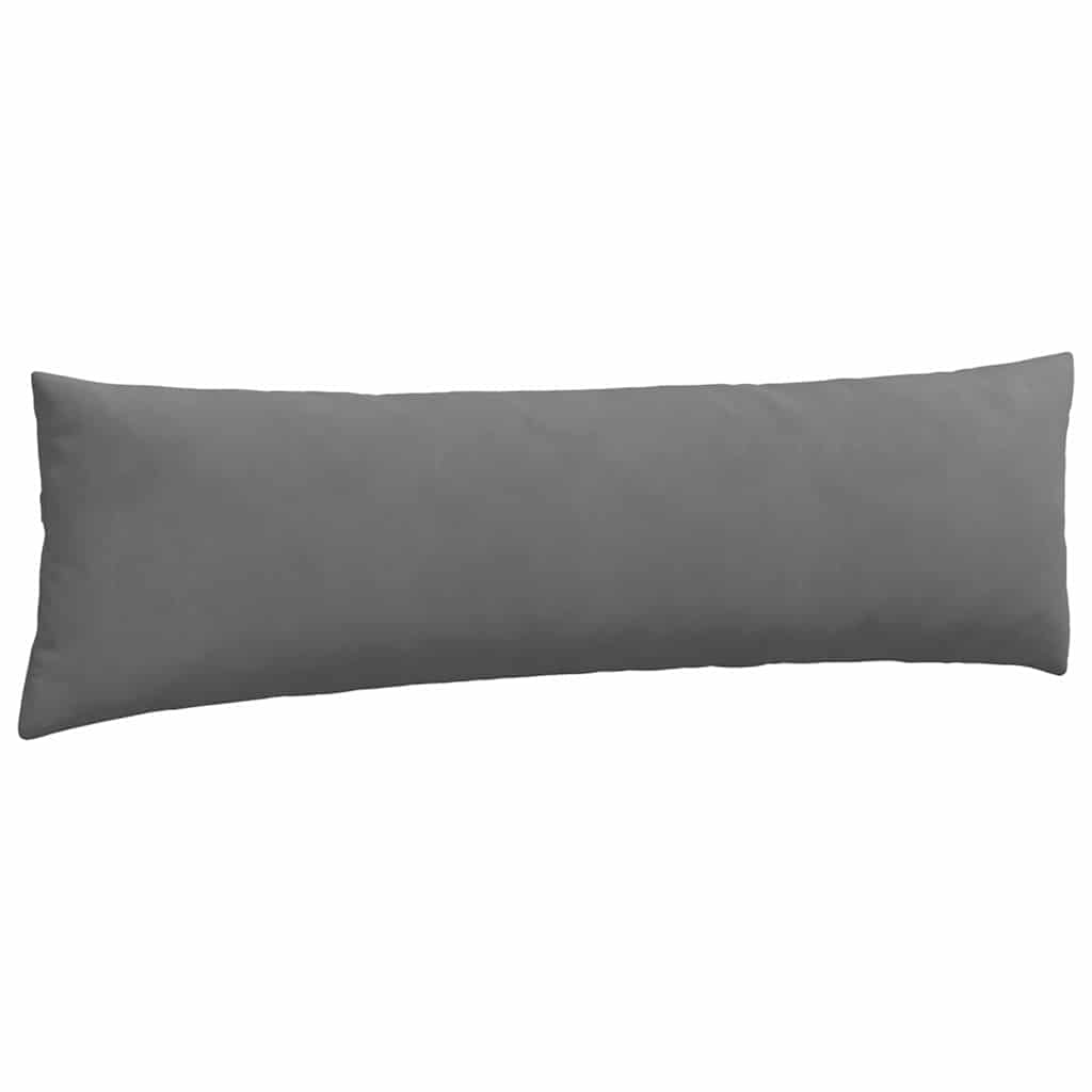 vidaXL Sofakissen 2 Stück Dunkelgrau 145 x 40 cm Stoff
