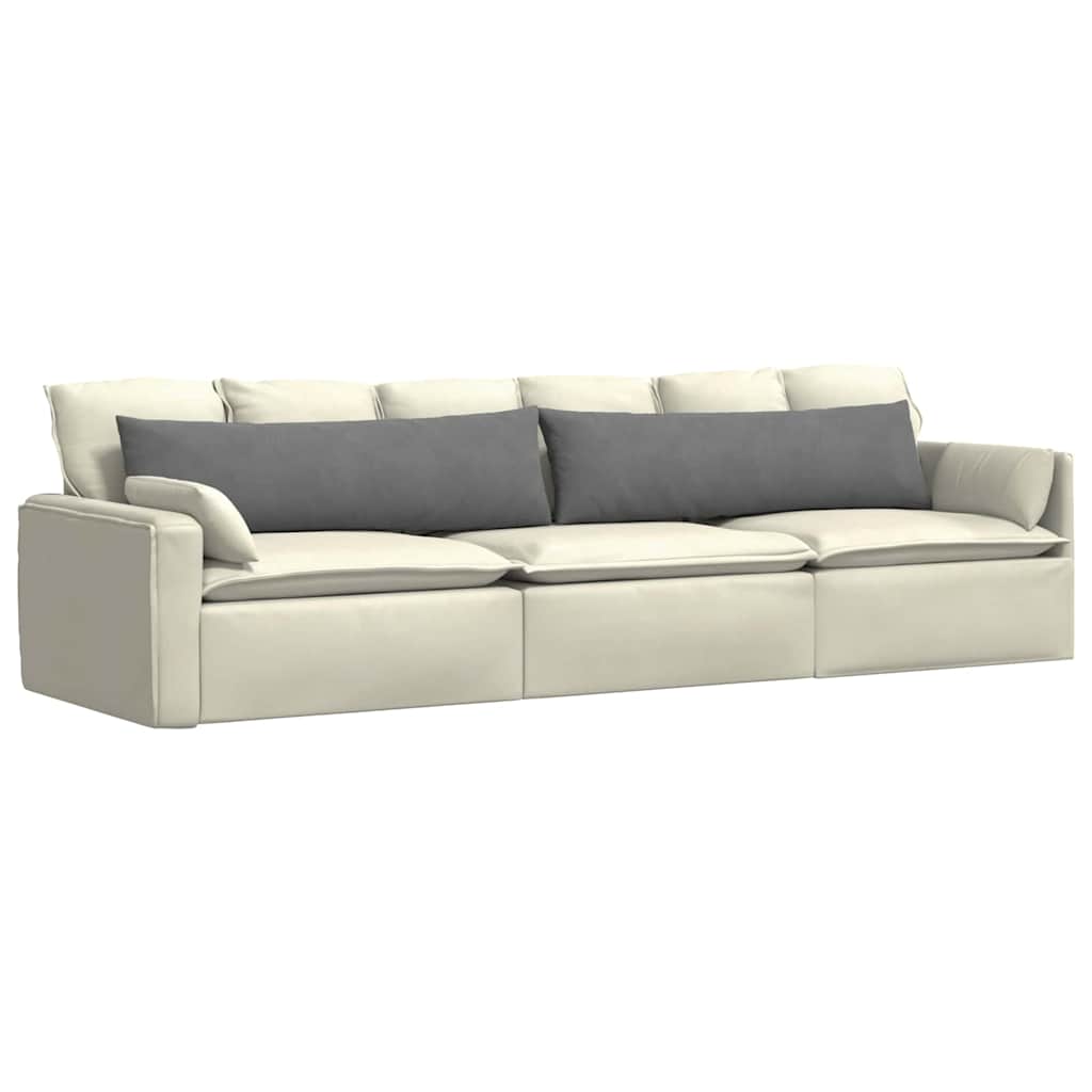 vidaXL Sofakissen 2 Stück Dunkelgrau 145 x 40 cm Stoff