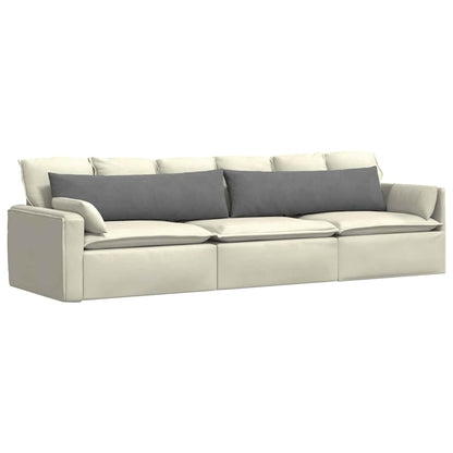 vidaXL Sofakissen 2 Stück Dunkelgrau 145 x 40 cm Stoff