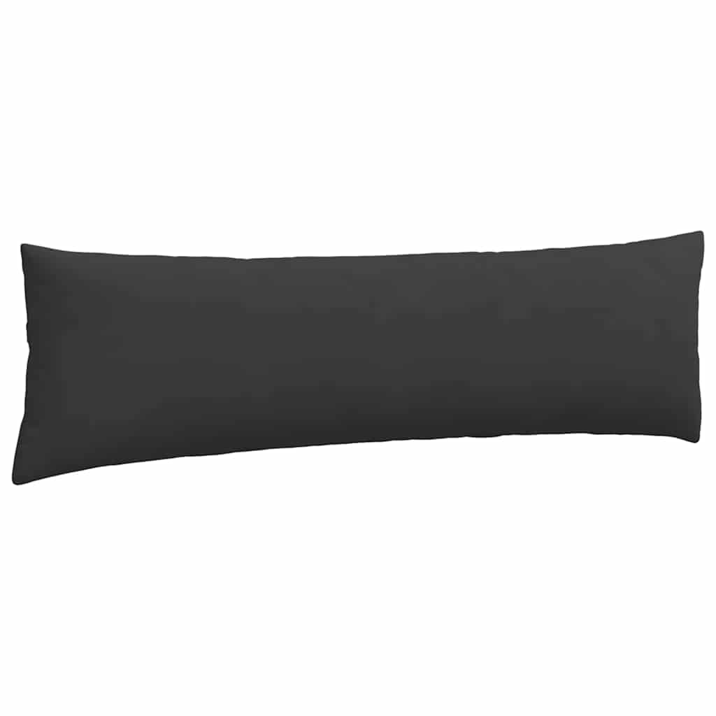 vidaXL Sofakissen 2 Stück Schwarz 145 x 40 cm Stoff