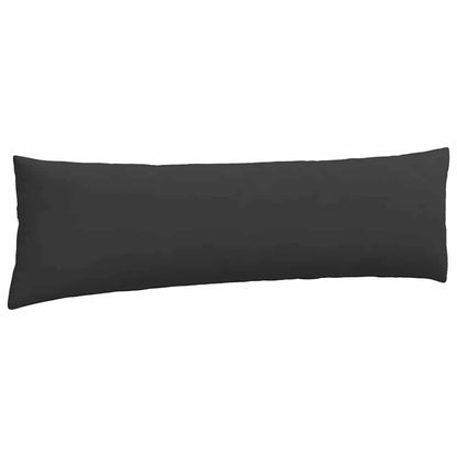 vidaXL Sofakissen 2 Stück Schwarz 145 x 40 cm Stoff