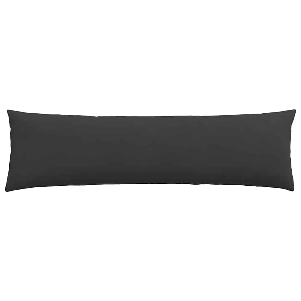 vidaXL Sofakissen 2 Stück Schwarz 145 x 40 cm Stoff