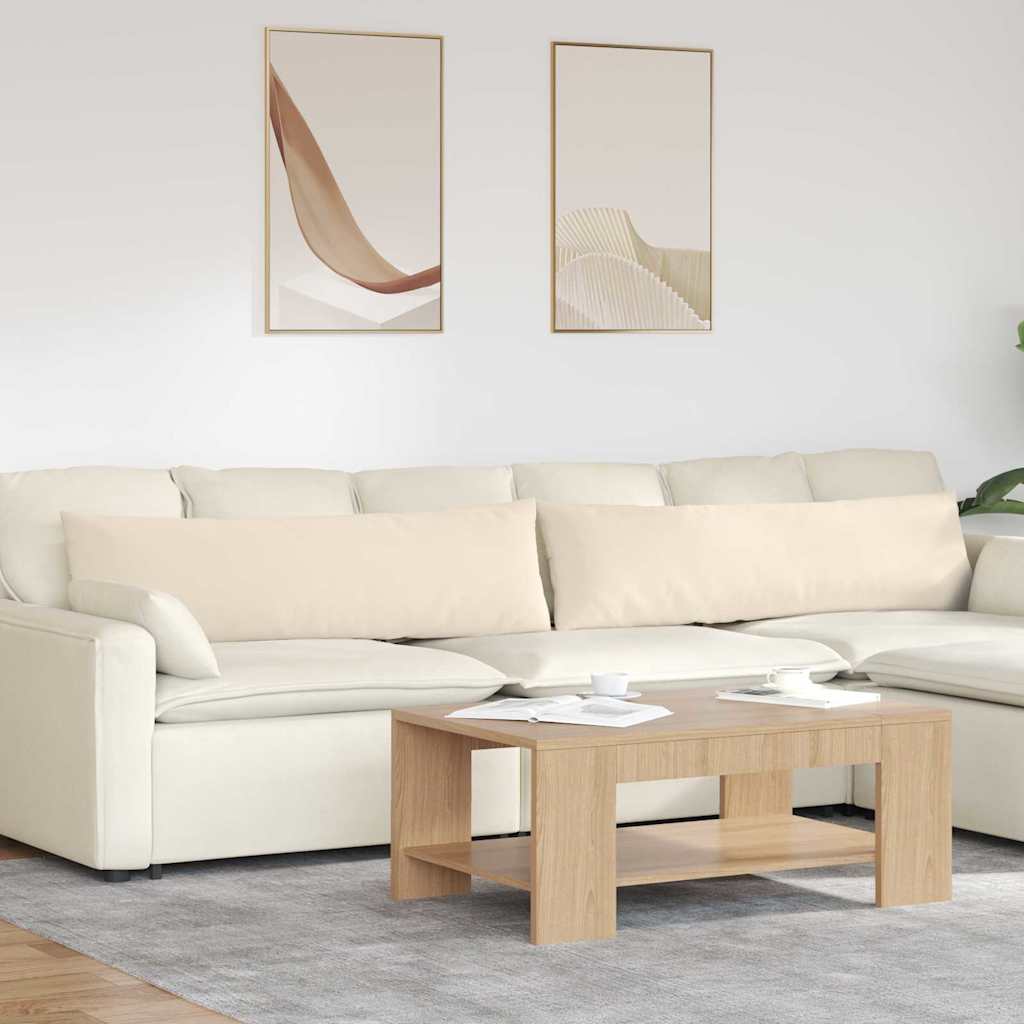 vidaXL Sofakissen 2 Stück Beige 145 x 40 cm Stoff