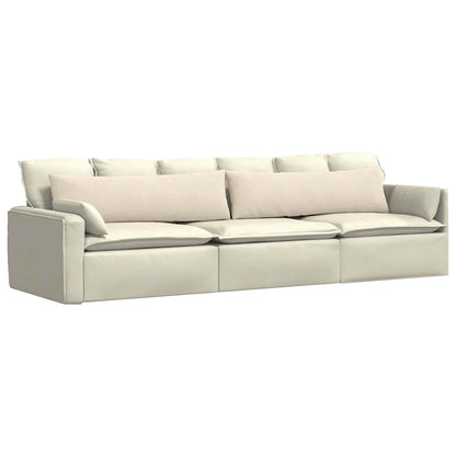 vidaXL Sofakissen 2 Stück Beige 145 x 40 cm Stoff
