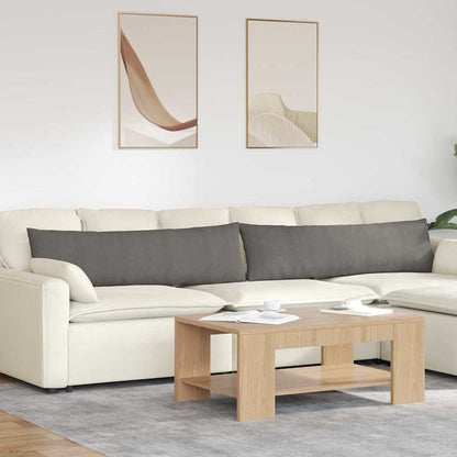 vidaXL Sofakissen 2 Stück Hellgrau 145 x 40 cm Cordstoff