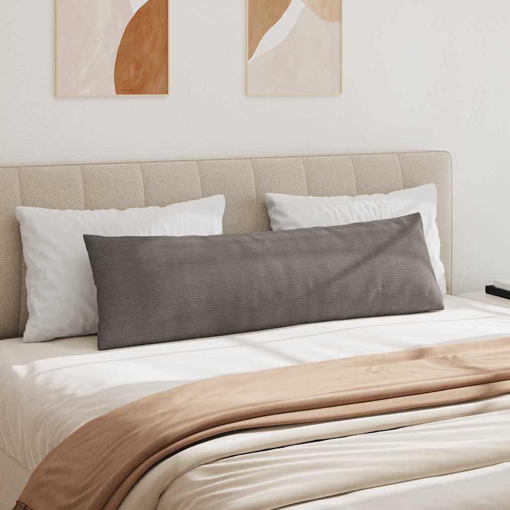 vidaXL Sofakissen 2 Stück Hellgrau 145 x 40 cm Cordstoff