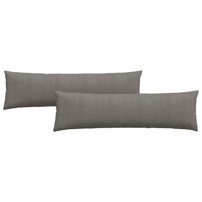 vidaXL Sofakissen 2 Stück Hellgrau 145 x 40 cm Cordstoff
