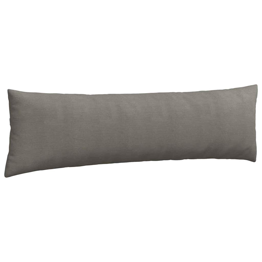 vidaXL Sofakissen 2 Stück Hellgrau 145 x 40 cm Cordstoff