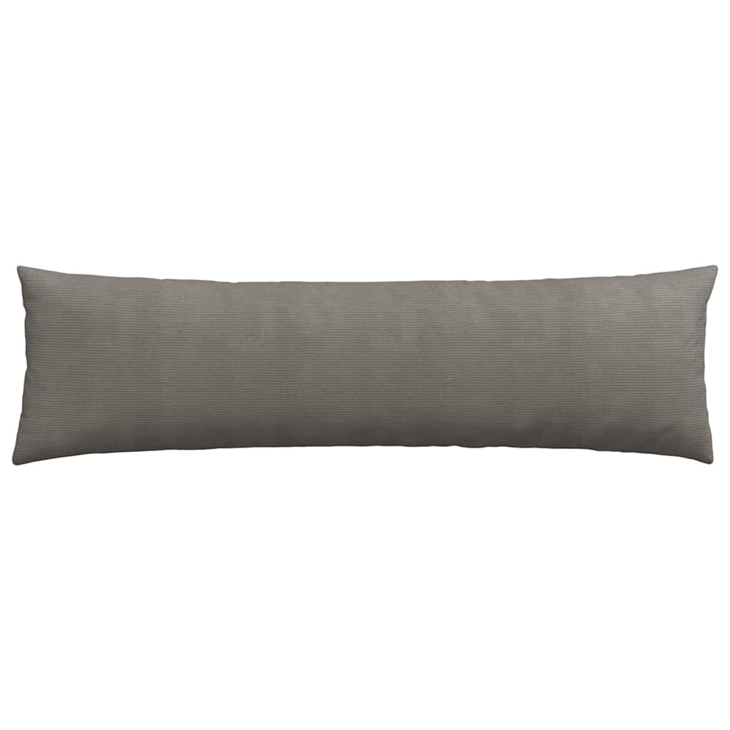 vidaXL Sofakissen 2 Stück Hellgrau 145 x 40 cm Cordstoff