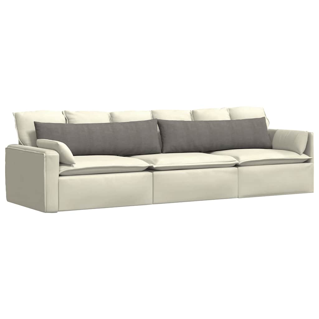 vidaXL Sofakissen 2 Stück Hellgrau 145 x 40 cm Cordstoff