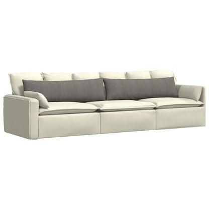 vidaXL Sofakissen 2 Stück Hellgrau 145 x 40 cm Cordstoff