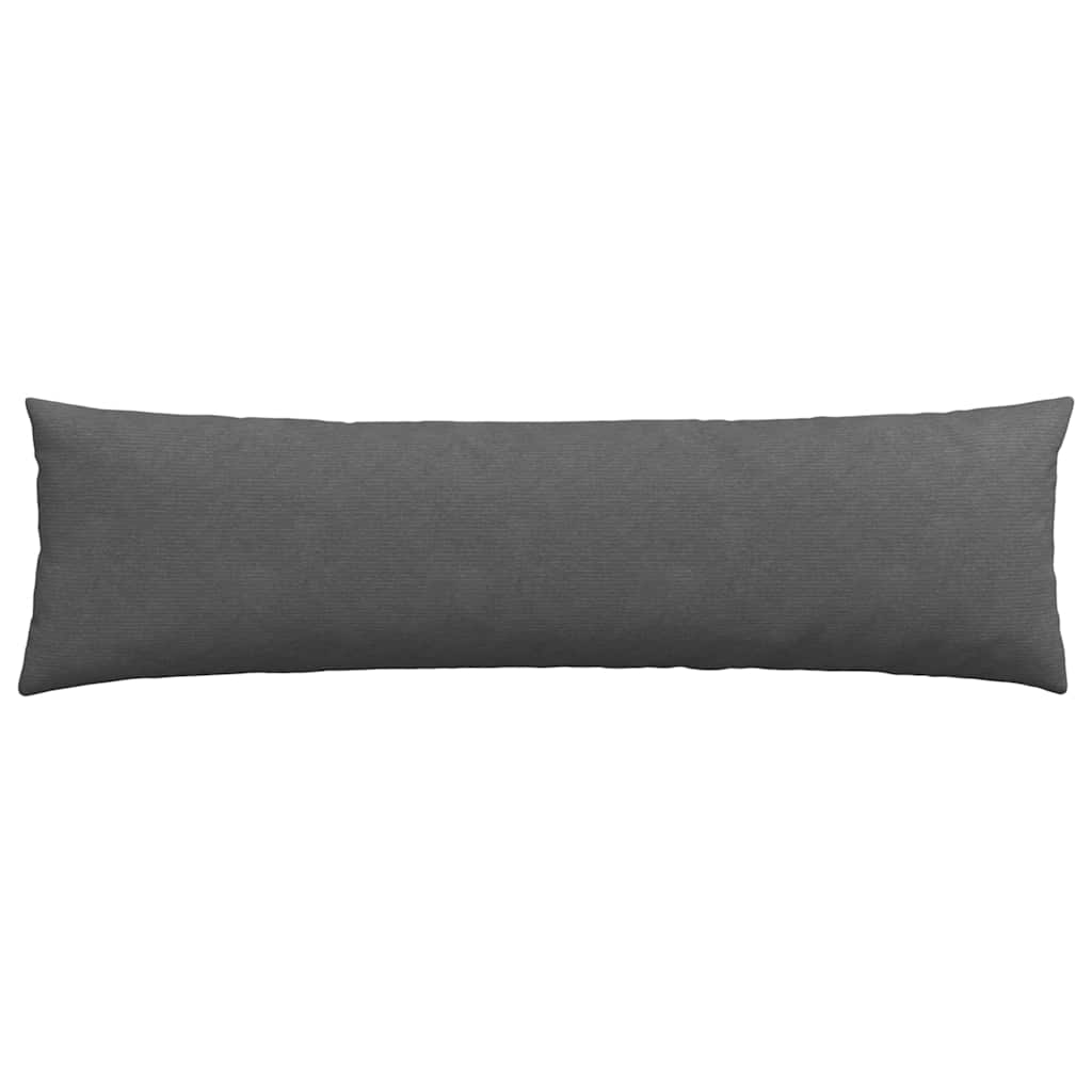 vidaXL Sofakissen 2 Stück Dunkelgrau 145 x 40 cm Cordstoff
